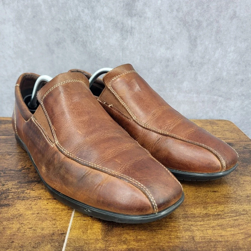 Cole Haan Air Loafer Mens Size 11 M‎ Brown Leather Slip On C11015 Comfort Shoes